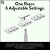Rockwell Razors 6S Matte Stainless Steel Safety Razor. Adjustable Single Blade Razor With 6 Shave Settings and 5 Recyclable Blades. Custom Shaves For Men and Women. Reduces Razor Burn and Irritation. view 3