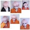 35cm Pink Orange Mixed Color Man Anime Gothic Handsome Male Brother Wig Cosplay Wig Party Wigs view 3