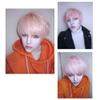 35cm Pink Orange Mixed Color Man Anime Gothic Handsome Male Brother Wig Cosplay Wig Party Wigs view 4