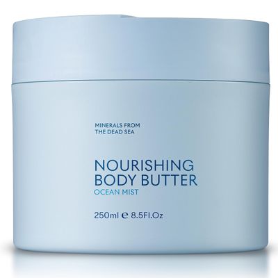 SEACRET Minerals Body Butter Ocean Mist, Dead Sea Skin Care Treatment with Shea & Cocoa Butters, Olive Oil, and Vitamin C & E for Moisturizing, Hydrating, Softening All Skin Types, 8.5 Oz / 241 ml