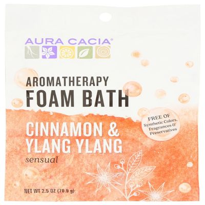 Aura Cacia Cinnamon & Ylang Ylang Foam Bath ( 6x2.5 OZ)6