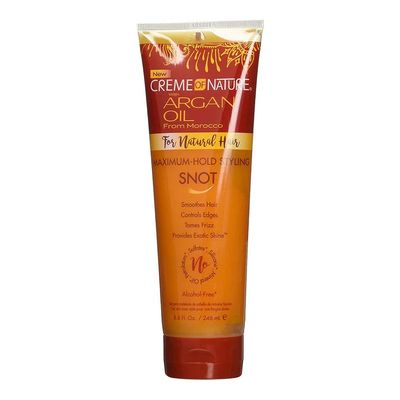Creme Of Nature Argan Oil Maximum Hold Snot Gel 8.4 Ounce (248ml) (2 Pack)