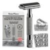 ROCKWELL RAZORS 6C Gunmetal Chrome Safety Razor With 6 Adjustable Shave Settings and 5 Fully Recyclable Razor Blades. Reusable Safety Razors for Men and Women. view 1