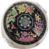 Antique Alive Mother of Pearl Four Noble Beings Design Double Compact Magnifying Cosmetic Makeup Purse Beauty Pocket Mirror view 1
