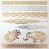10 Sheets Modern Boho Metallic Tattoos Flash Gold/Silver Ultimate Collection view 3