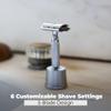 ROCKWELL RAZORS 2C White Chrome Double Edge Safety Razor With Adjustable Shave Settings and 5 Fully Recyclable Razor Blades. Reusable Safety Razors for Men and Women. view 4