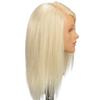 Olivia- [100% European Hair Mannequin], Cosmetlogy Training Head Doll, Platinum Blonde (17 inch) view 3