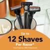 BIC Flex 4 Refillable Razors for Men, Long-Lasting 4 Blade Razors for Sensitive Skin, 1 Handle and 4 Cartridges, 5 Piece Shaving Kit view 2