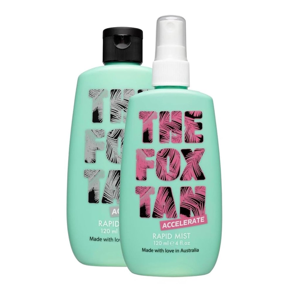 The Fox Tan The Originals Bundle, Tanning Accelerators For Deeper & Darker Tans, Creates Flawless Tan Skin, Vegan & Cruelty-Free, 120mL (2 Pieces)