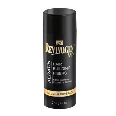 Revivogen MD Keratin Hair Building Fibers, Hairline Powder, Hair Fibers, Hair Fibers for Thinning Hair, Hair Fiber Spray, Thick Fiber for Hair Men and Women, Hair Filler, .9oz, Medium Brown