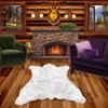 Bear Skin Rug - White Shag - Faux Fur - Realistic - Life Size - Fur Accents Original (4'x5') view 1