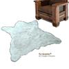 Fur Accents Bear Skin Rug - White Shag - Faux Fur - Realistic - Life Size Original (5'x7') view 3