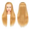 Training Head 26"-28" Mannequin Head Hair Styling Manikin Cosmetology Doll Head Synthetic Fiber Hair Hairdressing Training Model Free Clamp (1711W2720) view 1
