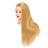 Training Head 26"-28" Mannequin Head Hair Styling Manikin Cosmetology Doll Head Synthetic Fiber Hair Hairdressing Training Model Free Clamp (1711W2720) view 3