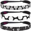 Hipsy Adjustable No Slip Volleyball Headbands for Women Gift Packs (Volleyball Mixed Black 3pk) view 1