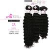 Ali Buldles Unprocessed Brazilian Virgin Human Hair Weave Pineapple Wave ([20"+22"+24"], NATURAL BLACK) view 3