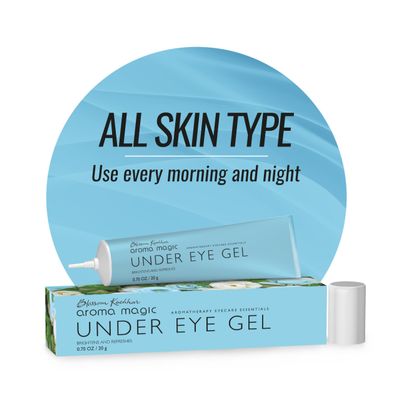 Aroma Magic Under Eye Gel | Reduces Puffiness & Dark Circles | Refreshes & Firms Delicate Under Eye Skin | Soothes Tired Eyes | Lightweight Non-Greasy Formula | 0.71 Oz (20g)
