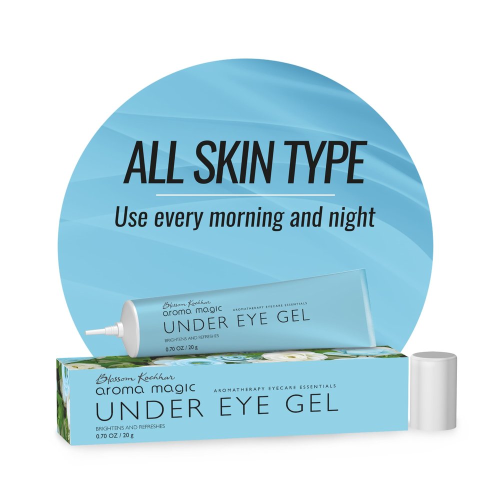 Aroma Magic Under Eye Gel | Reduces Puffiness & Dark Circles | Refreshes & Firms Delicate Under Eye Skin | Soothes Tired Eyes | Lightweight Non-Greasy Formula | 0.71 Oz (20g)