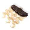 Sent Hair 1B 613 Blonde Frontal with Dark Roots Ombre Blonde Frontal Body Wave Brazilian Human Hair Frontal with Baby Hair Pre Plucked 13x4 Lace Frontal 12 inch view 3