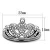 Nationalonlinediscounts Stainless Steel Crystal Tiara Royal Crown Band Ring Sizes 5,6,7,8,9 & 10 (9) view 2