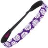 Hipsy Adjustable No Slip Volleyball Headbands for Women Gift Packs (Volleyball Mixed Purple 3pk) view 2