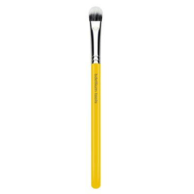 Bdellium Tools Professional Makeup Brush - Studio Series 775 Duo Fiber Shader - With Soft Synthetic Fibers, For Shading (Yellow, 1pc)