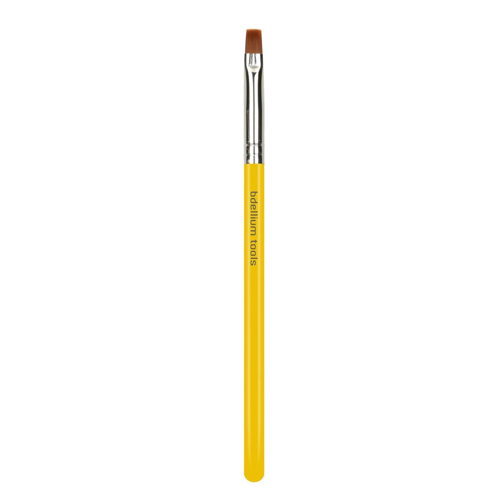 Bdellium Tools Professional Makeup Brush - Studio Series 546 Square Lip - With Soft Synthetic Fibers, For Applying Color Precisely across Lips (Yellow, 1pc)
