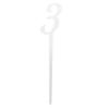 Victoria Lynn VL47253 Number On Stick 3 Silver Mirror view 1