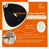 Full Shine Tape ins Human Hair Extensions 22Inch Black Remy Hair Extension Real Human Hair Seamless Skin Weft for Long Extension 20Pcs 50G Tape in Double Sided Tapes for Wedding Add Length view 4