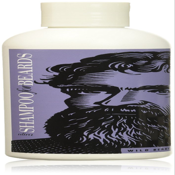 Ultra-Grooming Beard Shampoo & Wash by Beardsley & Company Beard Care Products (Wild Berry, 8 oz)