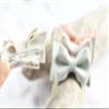California Tot Non Slip Fully Lined Alligator Faux Leather Bow Hair Clips in Assorted Pack (Tea Party) view 2