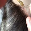 10"14cm hair topper hair piece clip in hair toppers Real human hair hairpiece Mono and PU for white and thin hair for Women Light brown(Free Part 10 inch) view 4