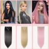 2 Pieces Dark Brown Human Hair Clip in Hair Extensions 14inch,Straight Hairpiece about 25g/pc,total 50g view 2