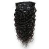 Choshim Hair Water Wave Clip in Human Hair Extensions Remy Virgin Brazilian Hair Clip In Hair Extensions Natural Color human hair clip in extensions(Water Wave,16inches) view 2