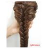 55cm Braided Ponytail Hair Extensions Claw Clip in Fishtail Pony Tails Extension for Women (Light Brown) view 4