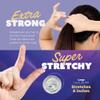 Gumi good Hair Elastics - Ouchless No Damage Elastic Hair Bands (Clear - Large) view 3