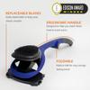 BAKblade 2.0/ELITE PLUS - Back Hair Removal and Body Shaver (DIY), Easy to Use Ergonomic Handle for a Close, Pain-Free Shave, 3 of the Wet or Dry Disposable Razor Blades, Scrubbing Sleeve Included view 2