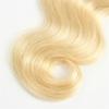 20" Natural Black to Platinum Blonde Ombre (613 Blonde Black Roots) Body Wave Hair Weft Bundle Virgin Remy Human Hair Thick to Ends view 2
