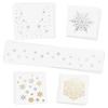 WINTER WONDERLAND VARIETY SET from FlashTattoos features 25 assorted holiday-inspired premium waterproof metallic gold & silver jewelry temporary foil party tattoos - Party Supplies view 1