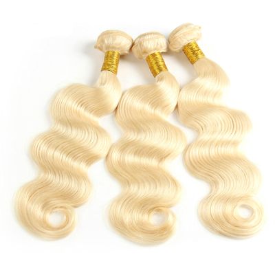 16"-16"-16" Platinum Blonde #613 Body Wave Hair Virgin Remy Human Hair 300 grams Full Head Three Bundles Thick to Ends