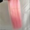 Crystal Factory 18" Clip in Extensions For Women Synthetic Straight Hair 4Clips 50Grams (Baby Pink) view 1