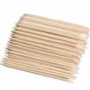 Yimart 100Pcs Nail Art Cuticle Pusher Remover Manicure Pedicure Tool Orange Wood Sticks view 1