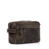 KomalC Genuine Buffalo Leather Unisex Toiletry Bag Travel Dopp Kit Vanity Bag Grooming Bag view 2