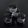 20 Pieces Round Pot Jars Plastic Cosmetic Containers Set with Lid for Liquid Creams Sample, 20 ml/ 0.7 oz (Black Lid) view 3