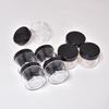 20 Pieces Round Pot Jars Plastic Cosmetic Containers Set with Lid for Liquid Creams Sample, 20 ml/ 0.7 oz (Black Lid) view 4