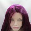 Wig Wavy Wig Curly Purple Synthetic Lace Front Wig view 3