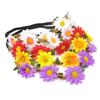 Honbay 5PCS Daisy Flower Headband Bohemian Flower Crown Floral Headband with Elastic Ribbon view 3