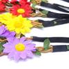 Honbay 5PCS Daisy Flower Headband Bohemian Flower Crown Floral Headband with Elastic Ribbon view 4