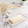 100 Pieces Orange Wood Sticks Nail Cuticle Stick for Pusher Remover Manicure Art Pedicure, 4.3 Inches view 2