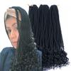 Haolocs 3Pack/Lot Curly Senegalese Twist Crochet Hair 18 Inch Curly Ends Prelooped Goddess Braids Crochet Hair Synthetic Braiding Hair Extensions for Women (#1) view 1